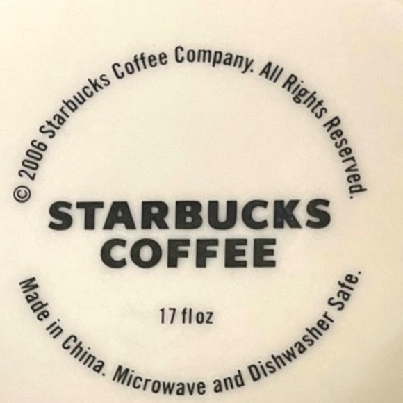 STARBUCKS 2006 Coffee Mug "FLIRT," "SWEET" & Pink Hearts Decorate Cup 17 oz EUC - Picture 14 of 14